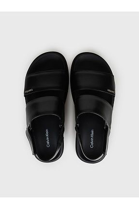 صندل مشکی زنانه پاشنه تخت Calvin Klein - کد 854551250