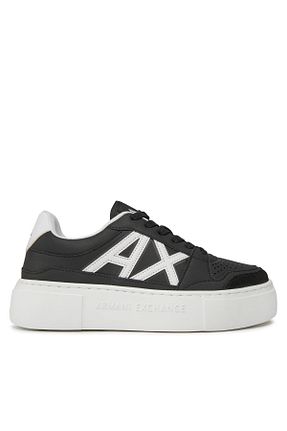 کفش اسنیکر مشکی زنانه بند دار Armani Exchange - کد 833467241