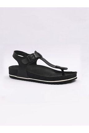 صندل اسپرت مشکی زنانه چرم مصنوعی COMFORT OF PANTOFOLE - کد 786502904