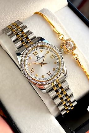 ساعت مچی طلائی زنانه 31-35 میلی متر Daniel Klein - کد 261050561