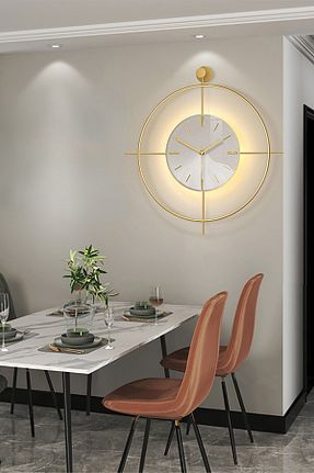 ساعت دیواری زرد 40 x 50 SEVİNÇ KONSEPT - کد 925933956