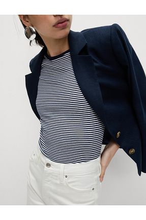بلوز سرمه ای زنانه رگولار Marks & Spencer - کد 934074795
