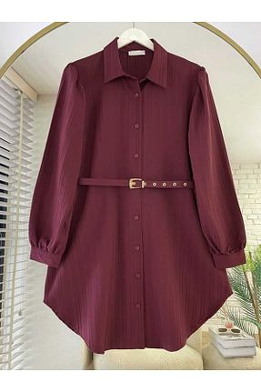 تونیک حجاب زرشکی زنانه پنبه ای KOSTUM MODA - کد 935723234