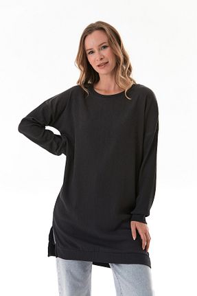 تونیک طوسی زنانه بافتنی Fullamoda - کد 928433146