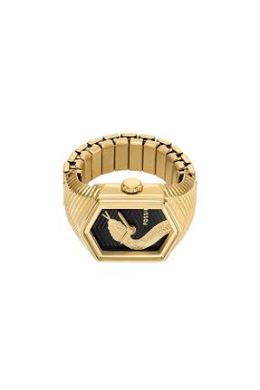 ساعت مچی طلائی زنانه زیر 20 میلی متر Fossil - کد 925233128