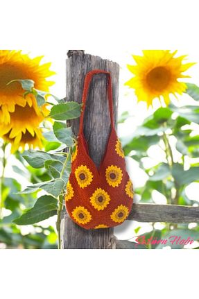 کیف دوشی زرشکی زنانه پارچه ای Satürn Hobi - کد 933985263