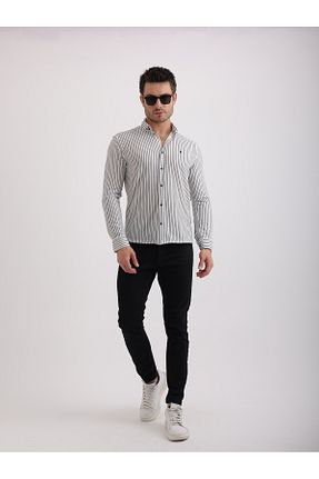 پیراهن سفید مردانه اسلیم فیت Sabe - کد 934104902