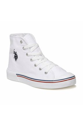 کفش اسنیکر سفید زنانه بند دار U.S. Polo Assn. - کد 72621216