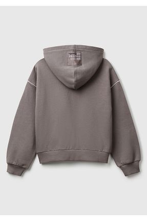سوئیشرت طوسی بچه گانه ساده United Colors of Benetton - کد 934100622