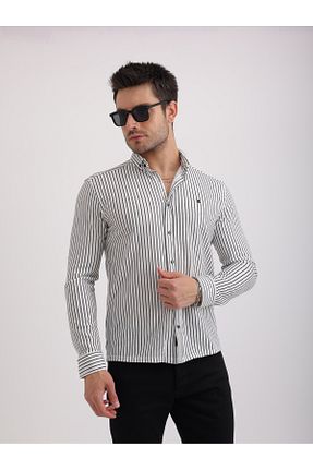 پیراهن سفید مردانه اسلیم فیت Sabe - کد 934104902