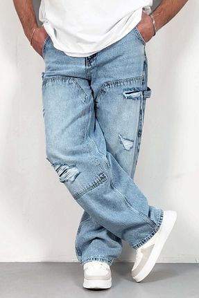 شلوار جین قهوه ای مردانه پاچه گشاد CEDY DENIM - کد 897197310