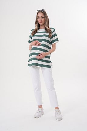 تیشرت بارداری سبز زنانه پنبه ای Miss Dünya Lissa - کد 934105861