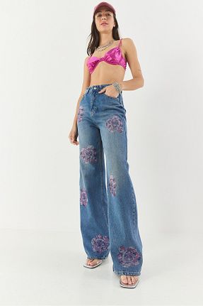 شلوار آبی زنانه جین Bianco Lucci - کد 934121395