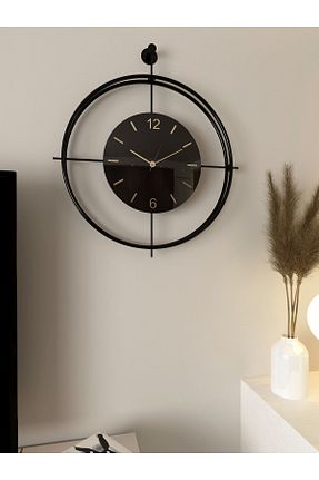 ساعت دیواری مشکی 50 x 60 MetaQuartz Aksesuar - کد 788343719
