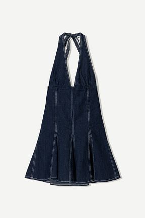 لباس آبی زنانه جین Bershka - کد 934121302