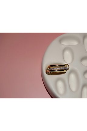 انگشتر استیل (فولاد) زرد زنانه استیل ضد زنگ Takıccı - کد 933553460
