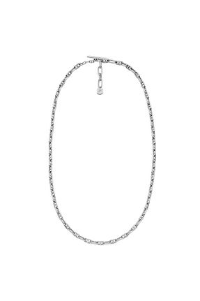 گردنبند جواهر طوسی زنانه برنجی Fossil - کد 854648763