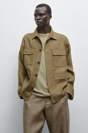 کت سبز مردانه Comfort Massimo Dutti - کد 934121202