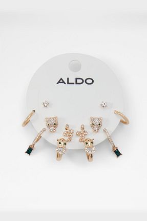 گوشواره استیل (فولاد) طلائی زنانه استیل ضد زنگ Aldo - کد 934114593