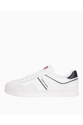 کفش اسنیکر نباتی مردانه چرم اصل Tommy Hilfiger - کد 901396263