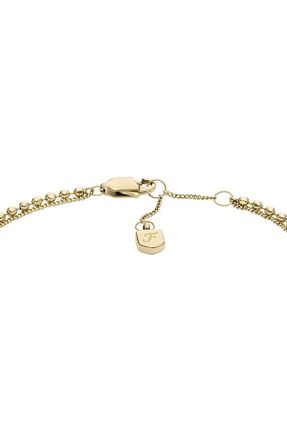 دستبند استیل (فولاد) طلائی زنانه استیل (فولاد) Fossil - کد 892751590