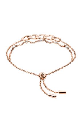 دستبند استیل (فولاد) طلائی زنانه استیل (فولاد) Fossil - کد 36498545