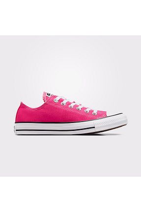 کفش اسنیکر صورتی زنانه بند دار Converse - کد 865354235