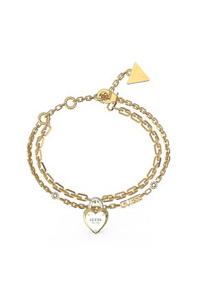 دستبند استیل (فولاد) طلائی زنانه استیل (فولاد) Guess - کد 818626249