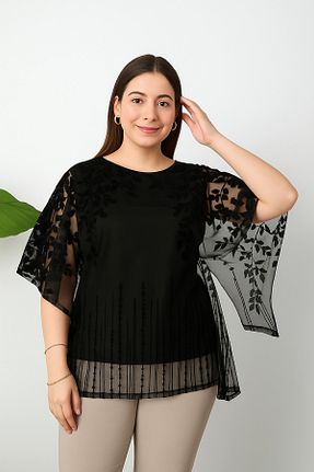 بلوز مشکی زنانه ساده sharin - کد 934144570