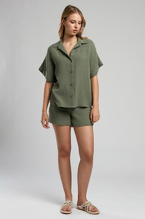 پیراهن خاکی زنانه رگولار Lee Cooper - کد 934132219