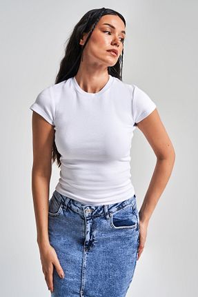 تیشرت سفید زنانه Loose its basic - کد 934145131