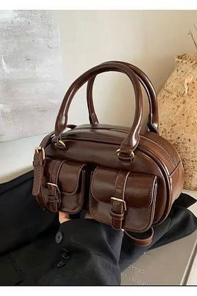 کیف دوشی قهوه ای زنانه چرم مصنوعی Mojeva - کد 933808323