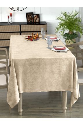 رومیزی بژ پلی استر Perle - کد 356366344