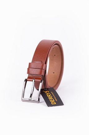 کمربند رنگی مردانه چرم خالص DERRYS - کد 934189583