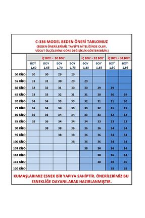 شلوار جین آبی مردانه پاچه پهن CEDY DENIM - کد 823681560
