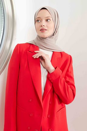 شال طوسی زنانه Medine İpeği Moda Mevsimi - کد 458702362