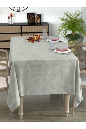 رومیزی طوسی پلی استر Perle - کد 356366391