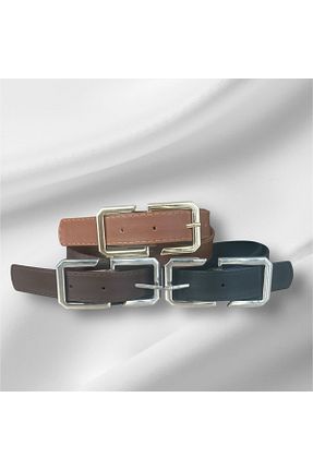 کمربند مشکی زنانه چرم مصنوعی GÜÇLÜ TASARIM - کد 934202948