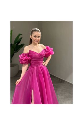 لباس صورتی زنانه بافتنی Verda Moda - کد 935138602