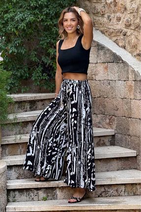 شلوار مشکی زنانه بافتنی Nevin Kaya Moda - کد 934227153