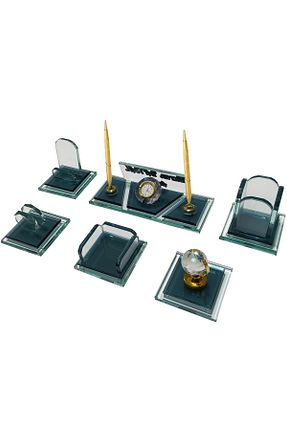 ست رومیزی اداری طلائی Sentez Masa Üstü İsimlik - کد 806538690