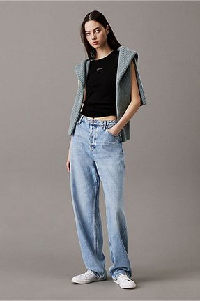 بلوز مشکی زنانه ساده Calvin Klein - کد 934254758