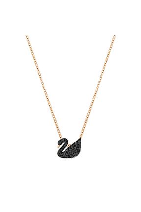 گردنبند جواهر سفید زنانه چرم Swarovski - کد 1982057