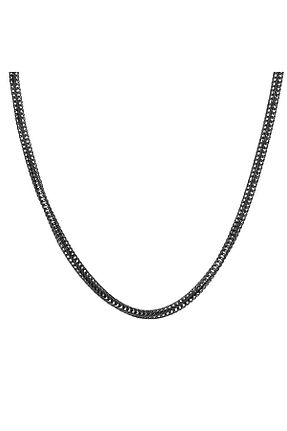 گردنبند استیل ( فولاد ) مشکی مردانه استیل (فولاد) PARİGİ - کد 131443546