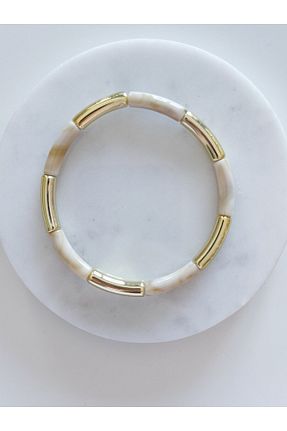 دستبند جواهر بژ زنانه منجق CHARMLUCKY - کد 934255331