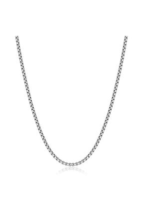 گردنبند استیل ( فولاد ) متالیک مردانه استیل (فولاد) PARİGİ - کد 131442334