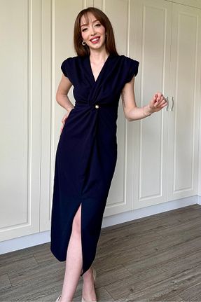 لباس سرمه ای زنانه بافتنی Dilay Gökoğlu Butik - کد 934239497