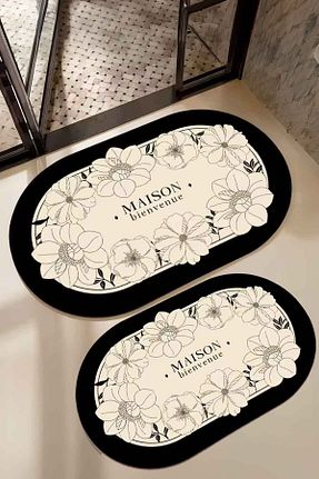پادری حمام مشکی پلی استر Decomia Home - کد 934263171