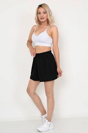 شلوارک و برمودا مشکی زنانه فاق بلند Kübra Tekstil - کد 744805619