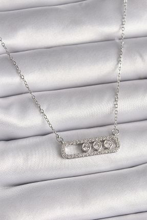 گردنبند استیل ( فولاد ) رنگی زنانه سنگ طبیعی Genel Markalar - کد 879341056